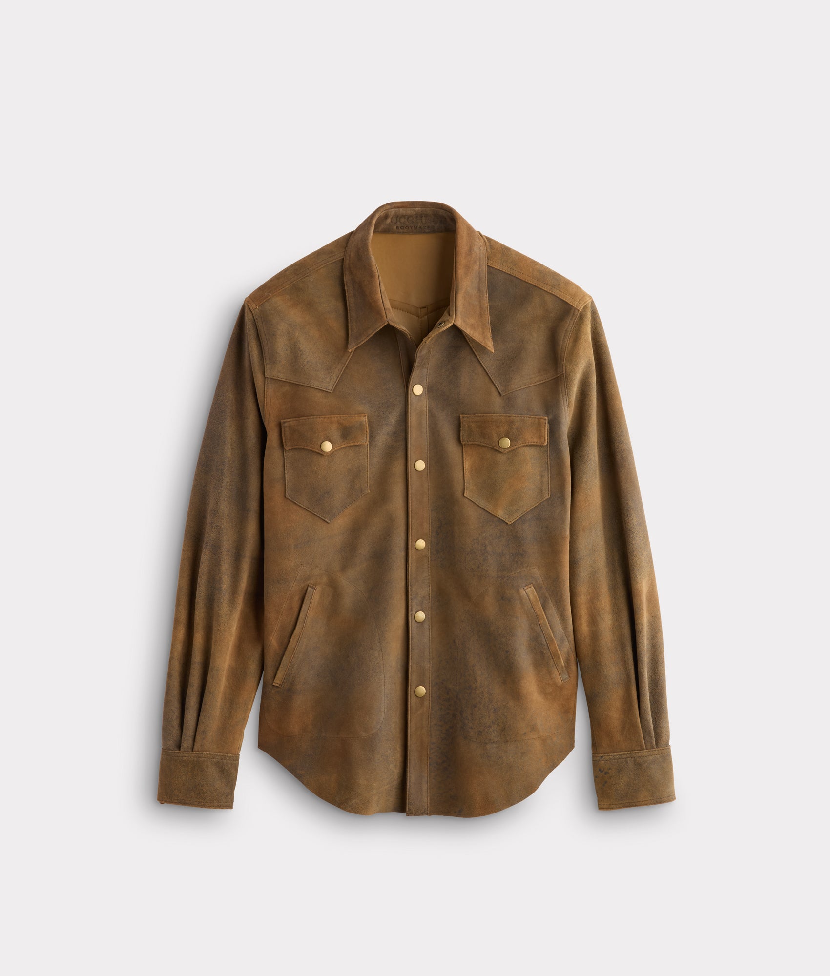 Colt Leather Shacket :: Mocha