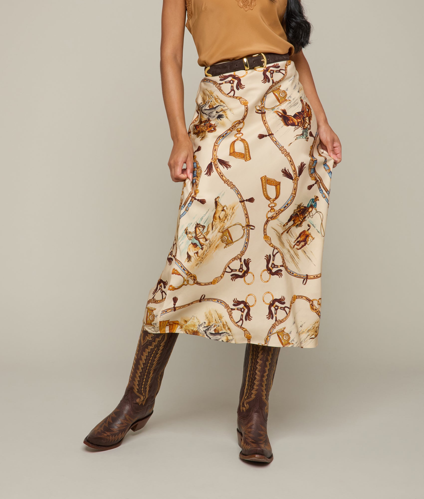 Carolina Skirt :: Cream/Multi