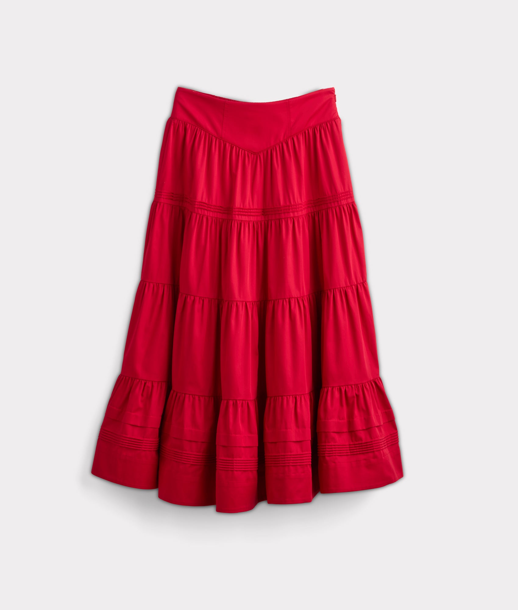 Dakota Tiered Skirt :: Red
