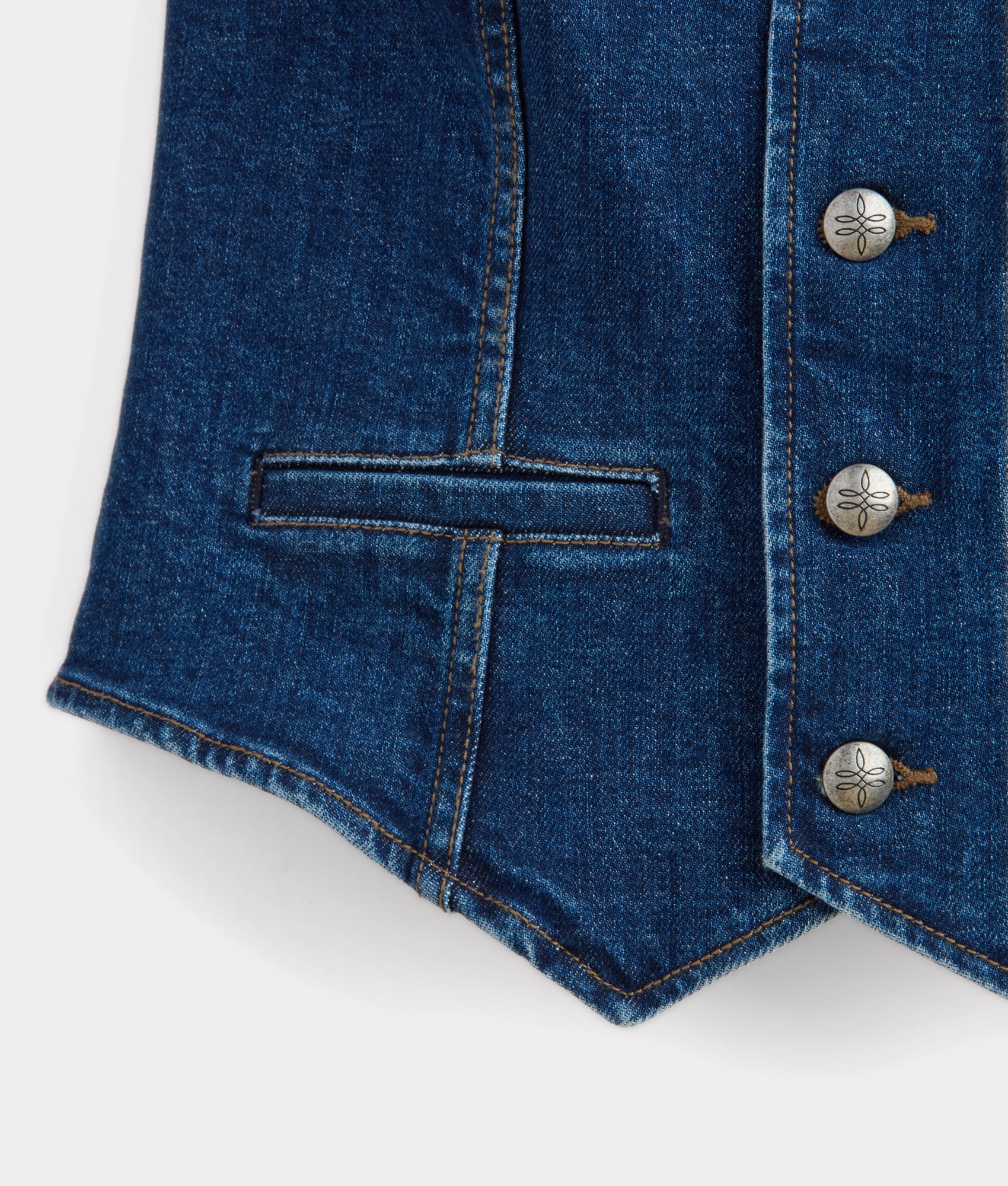 Riley Denim Vest :: Summer Moon - Image 6