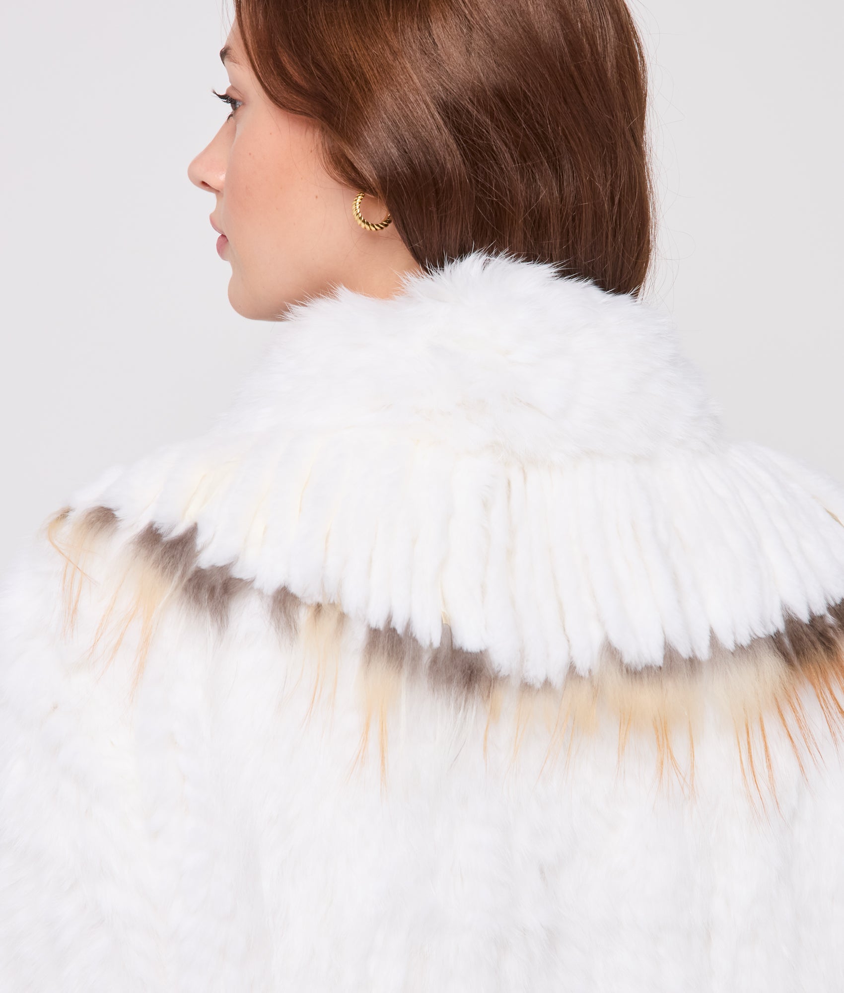 Francis Fur Fringe Jacket :: White - Image 6