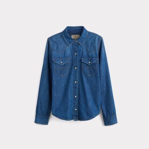 Reese Women's Snap Shirt :: Blue Bird