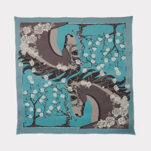 Cavalry Rose Scarf :: Blue