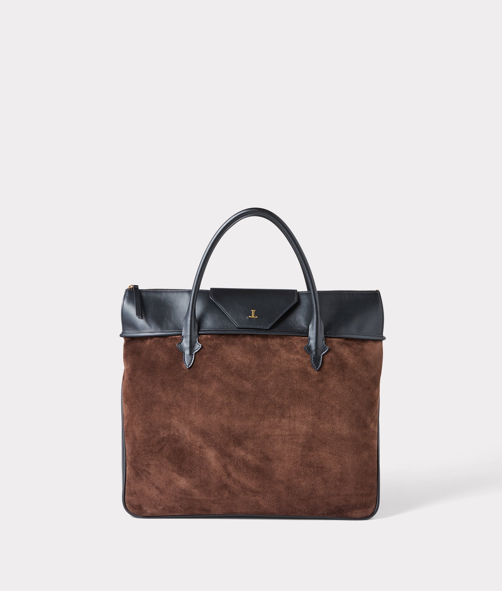 Large Roma Suede Tote :: Brown - Image 15