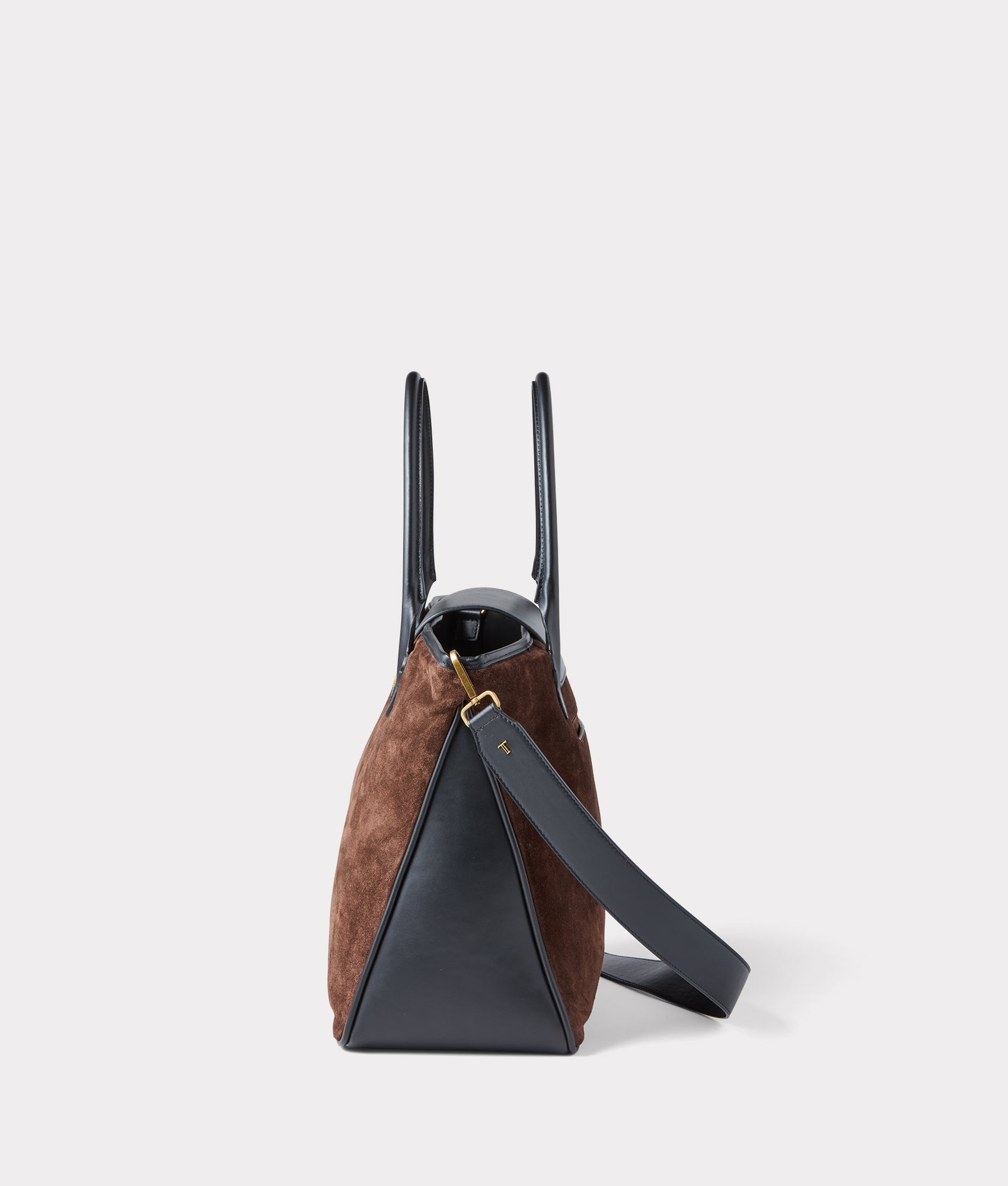 Large Roma Suede Tote :: Brown - Image 16