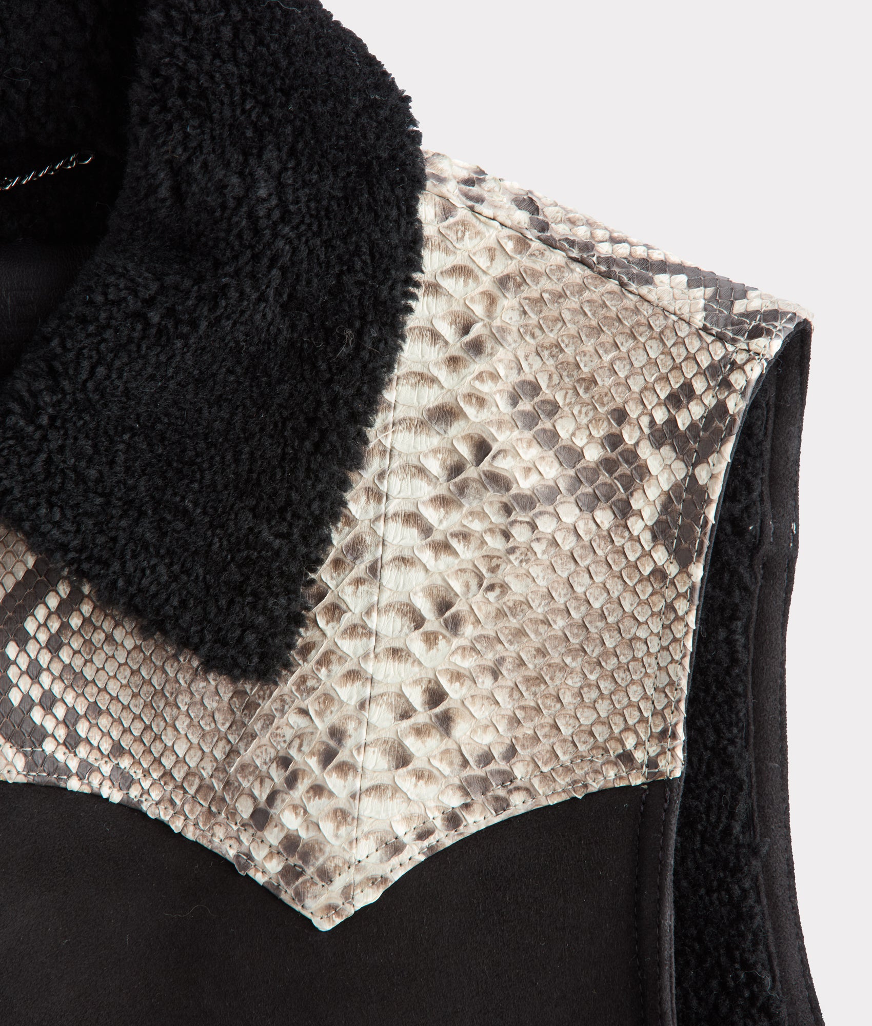 Dustin Exotic Vest :: Charcoal - Image 11