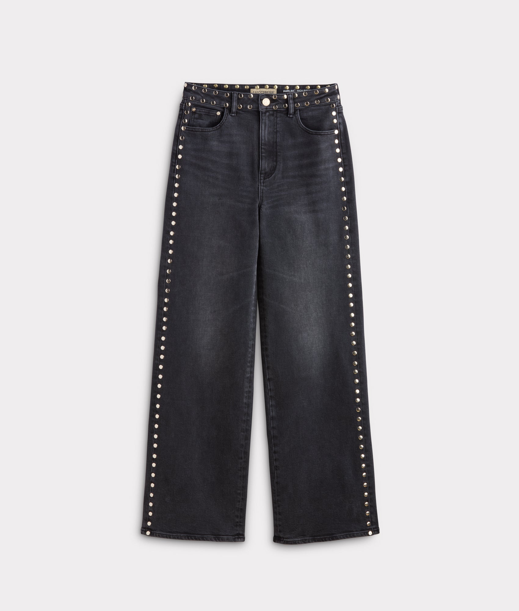 Briar High-Rise Straight Leg Jean :: Chimney With Studs