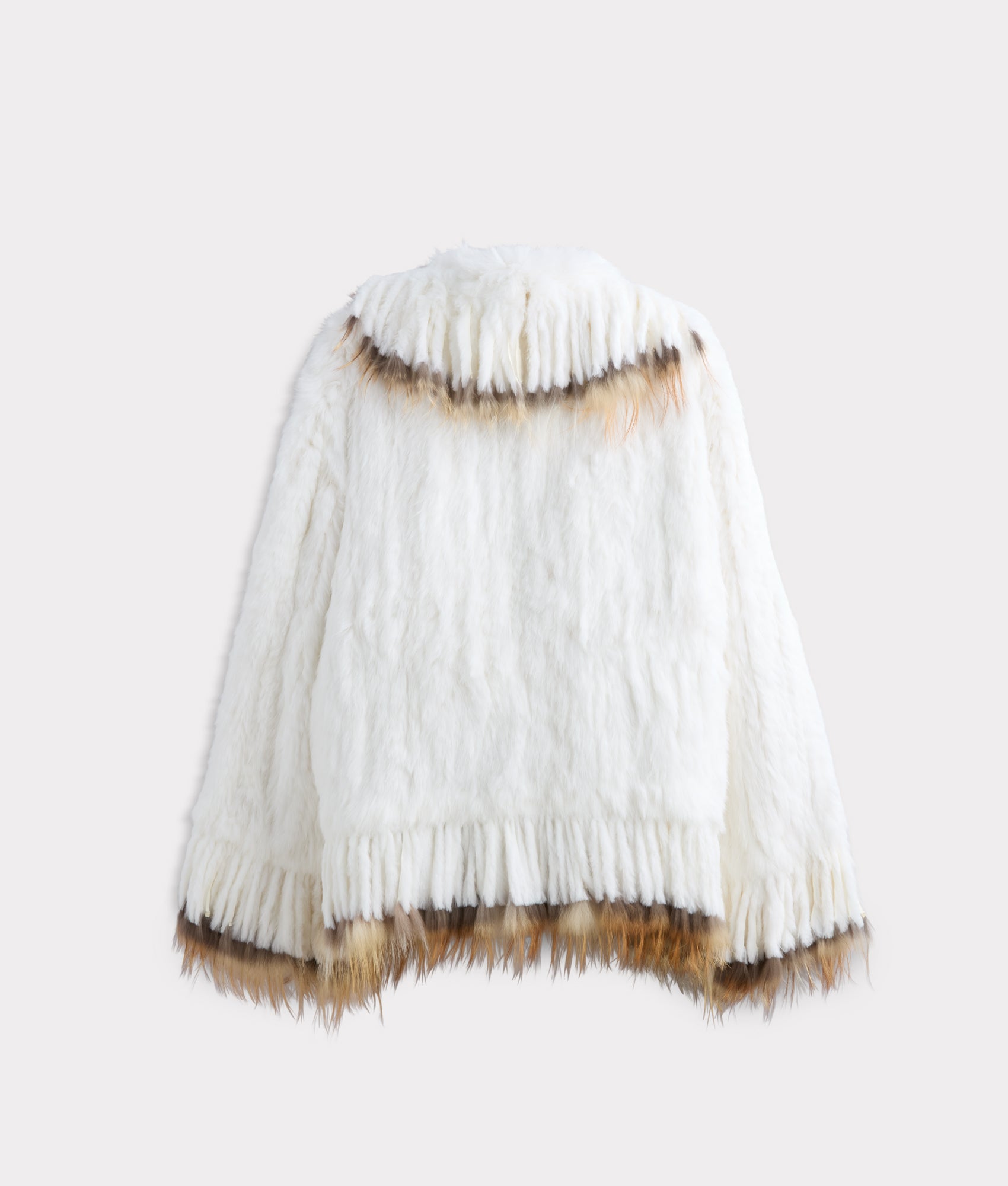 Francis Fur Fringe Jacket :: White - Image 8