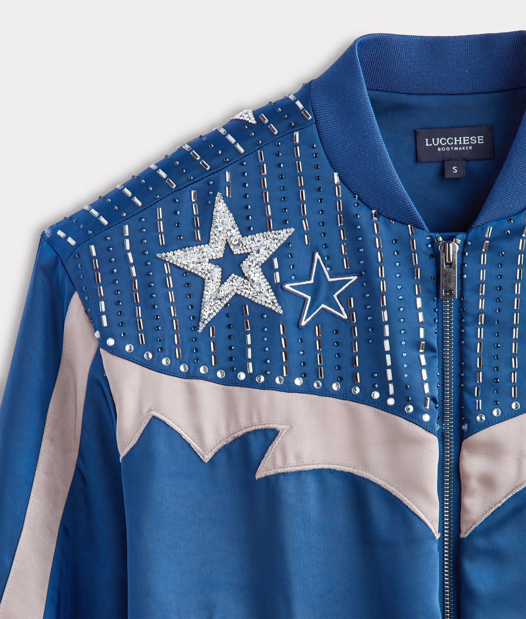 Lucchese x Dallas Cowboys Bomber Jacket :: Blue - Image 5