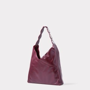 Goldie Concho Tote :: Burgundy