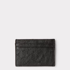 Credit Card Case ?C Ostrich :: Black