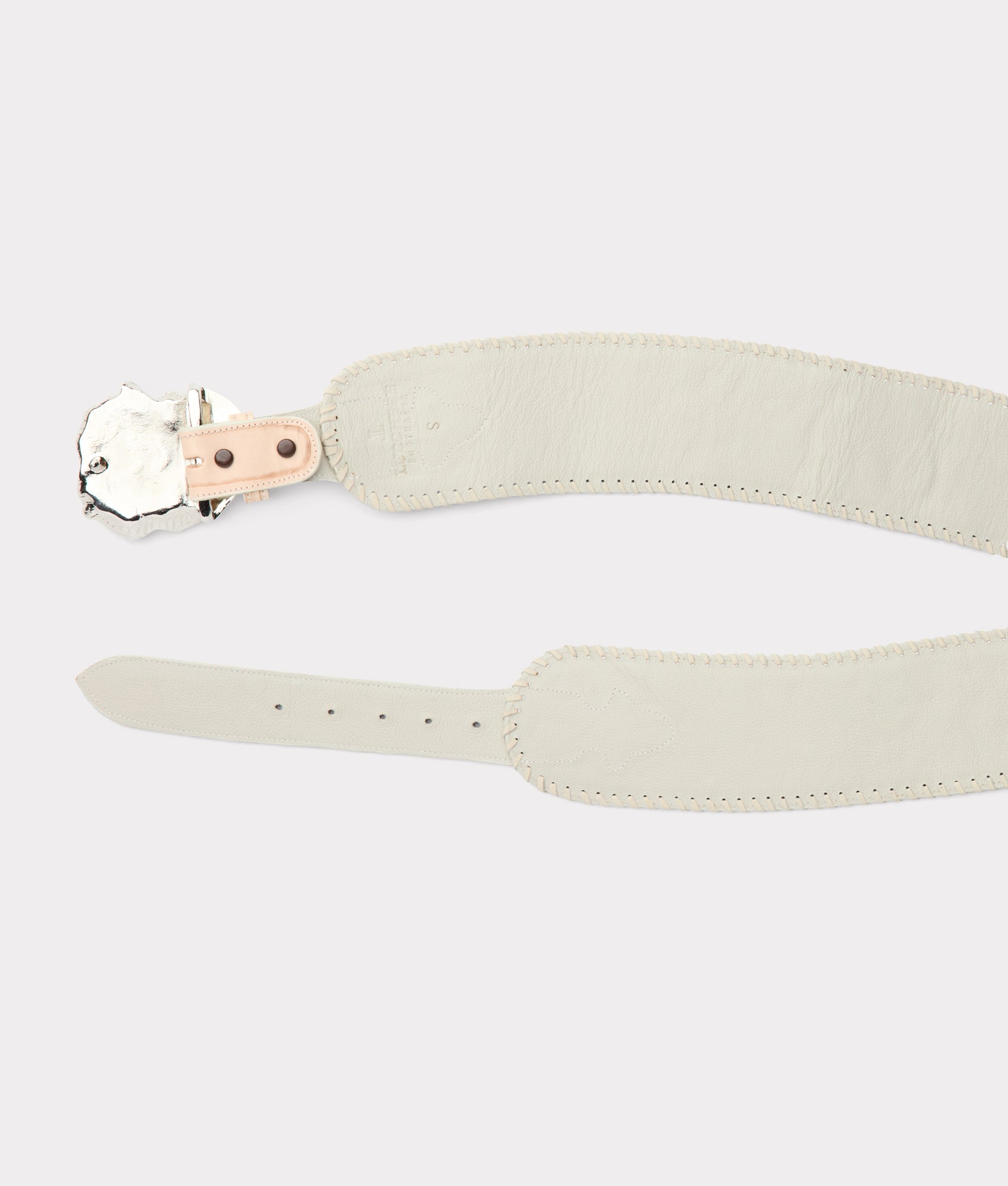 Rose Buckle Belt :: Natural - Image 4