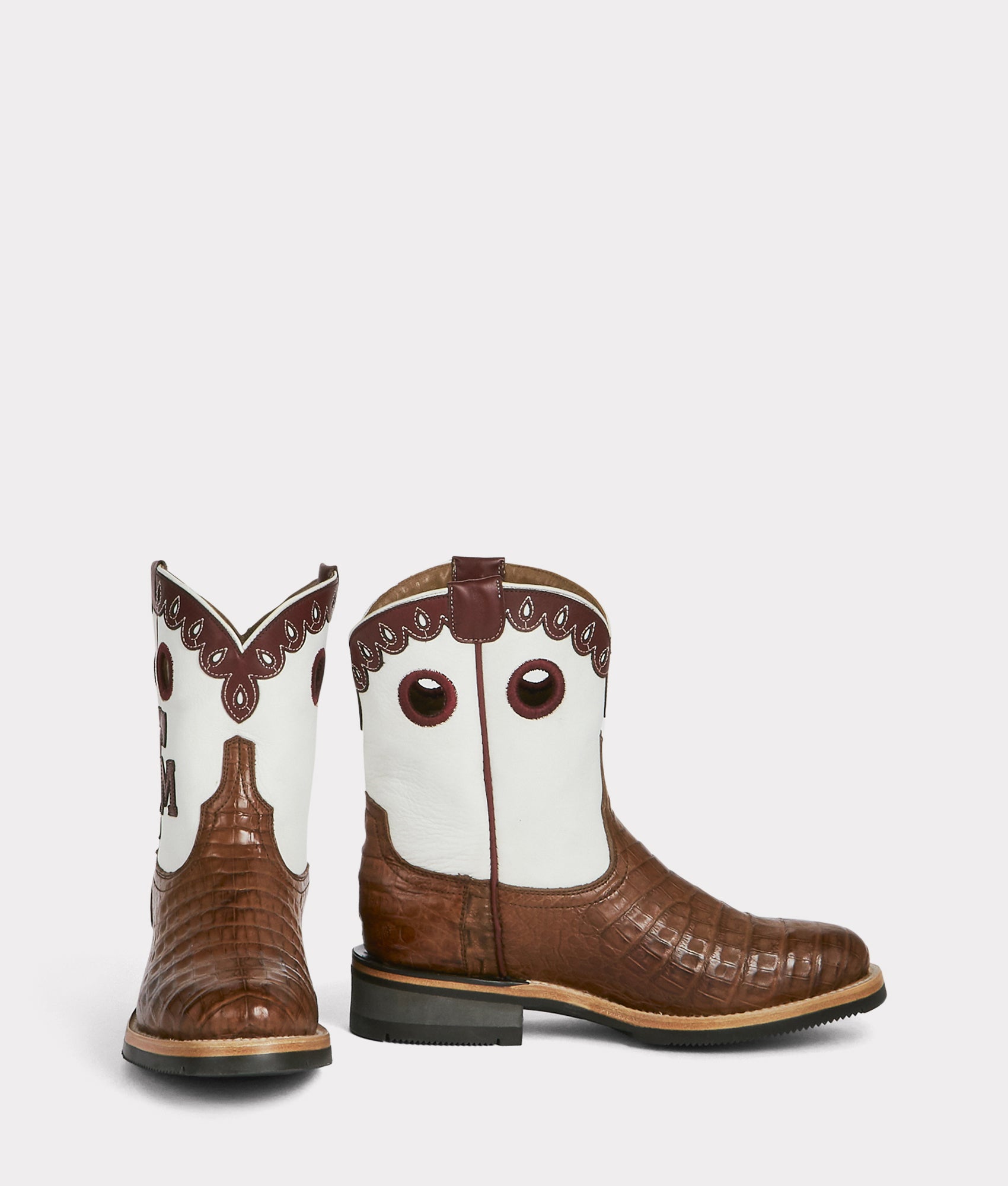Women's A&M Exotic Barn Boot :: Sienna - Image 2