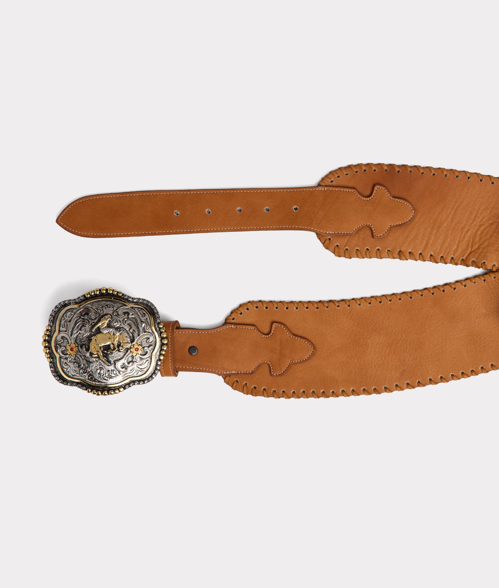 Trophy Buckle Belt :: Light Tan - Image 6