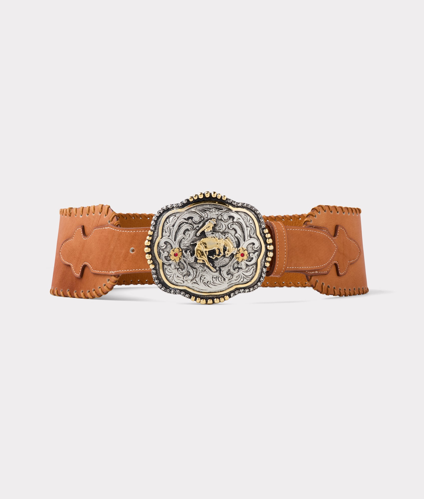 Trophy Buckle Belt :: Light Tan