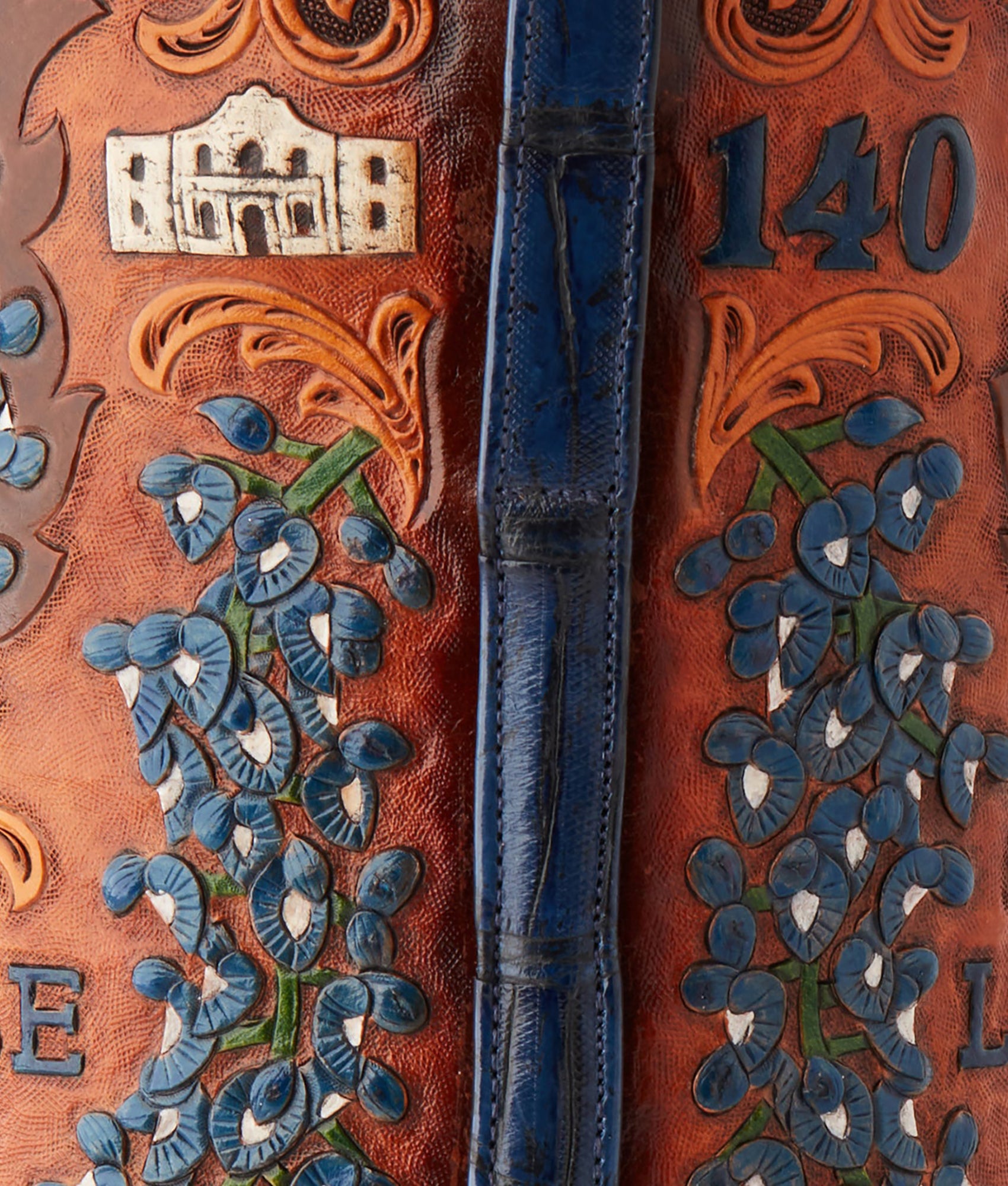 Women's Bluebonnet 140th Anniversary Boot :: Cavalry Blue - Image 11