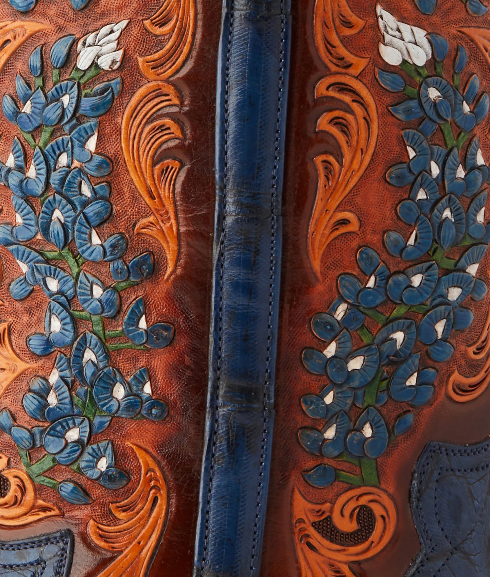 Women's Bluebonnet 140th Anniversary Boot :: Cavalry Blue - Image 12