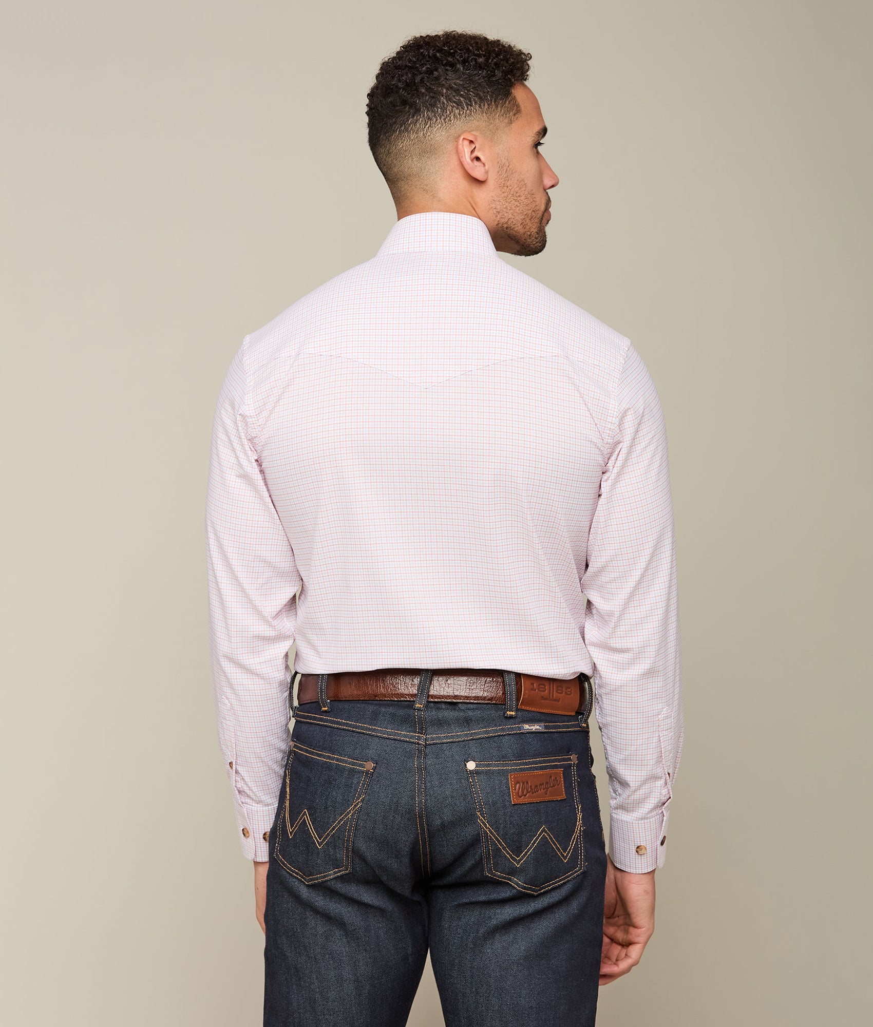 San Antonio :: Tangerine And Cornflower Blue Tattersall - Image 3