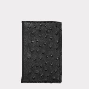 Bifold Wallet ?C Ostrich :: Black